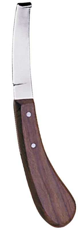 Right-Handed Hoof Knife With Wooden Handle – Surgi Make